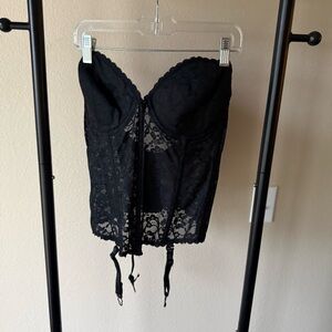 Frederick's of Hollywood vintage Black Lace Corset